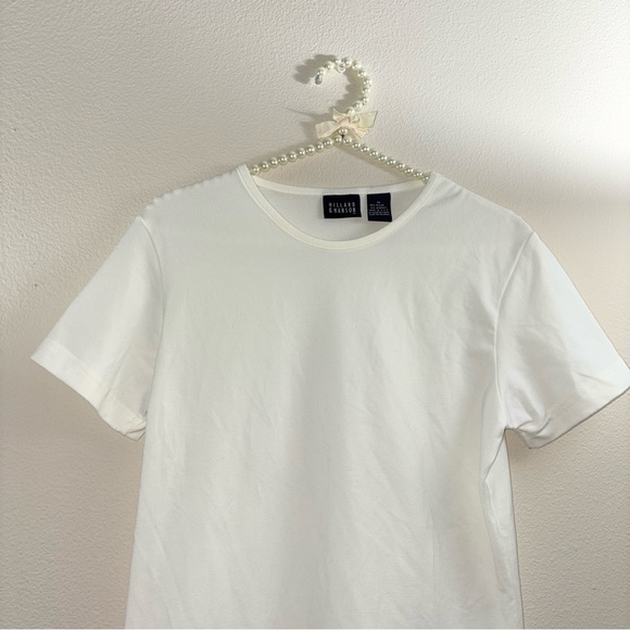Hillard & Hanson White Crewneck Short Sleeve Tee - Picture 3 of 4